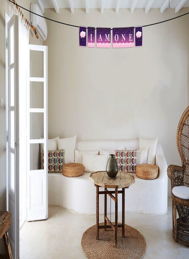 Theme My Party Twinkle Twinkle Little Star Birthday Decoration Party Supplies for Birthday Girls (Twinkle Twinkle Little Star - I am One Banner) - Image 1